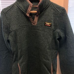 L.L. Bean turquoise fleece pullover | like new!